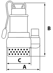 Размеры дренажных насосов Размеры дренажных насосов