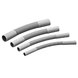 Поворот для ПВХ труб гибкий Муфта гибкая