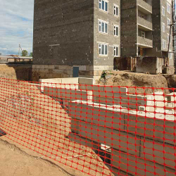 Аварийное ограждение, ячейка 45*95, 1.0х50м,оранжевая