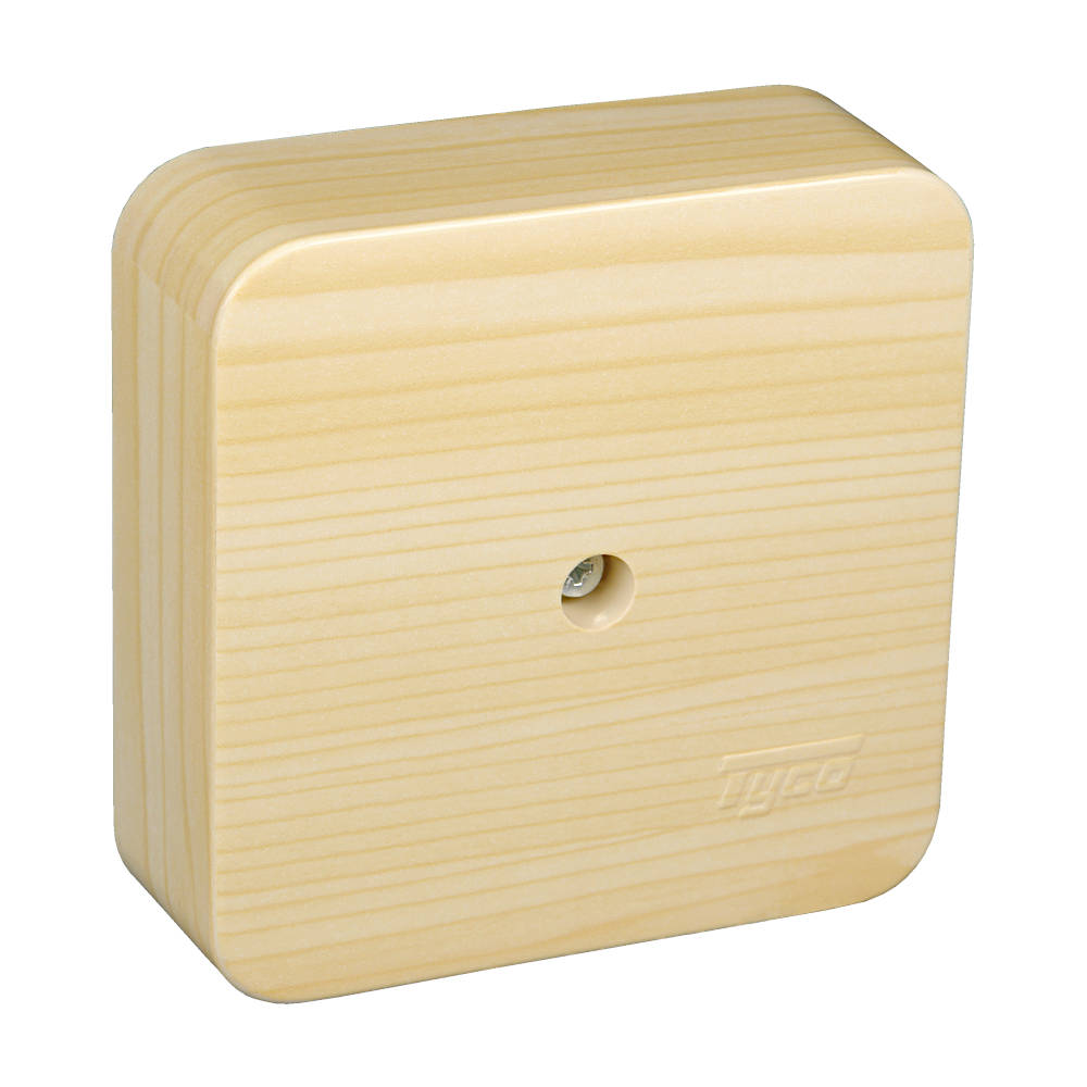 65005-27М Тусо Коробка универсальная для кабель-каналов, 80х80х25мм(сосна на светлой основе)