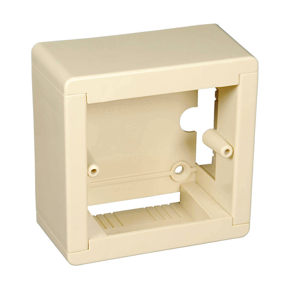 65021-27М Тусо Коробка установочная для кабель-каналов 88х88х44мм (бежевая)