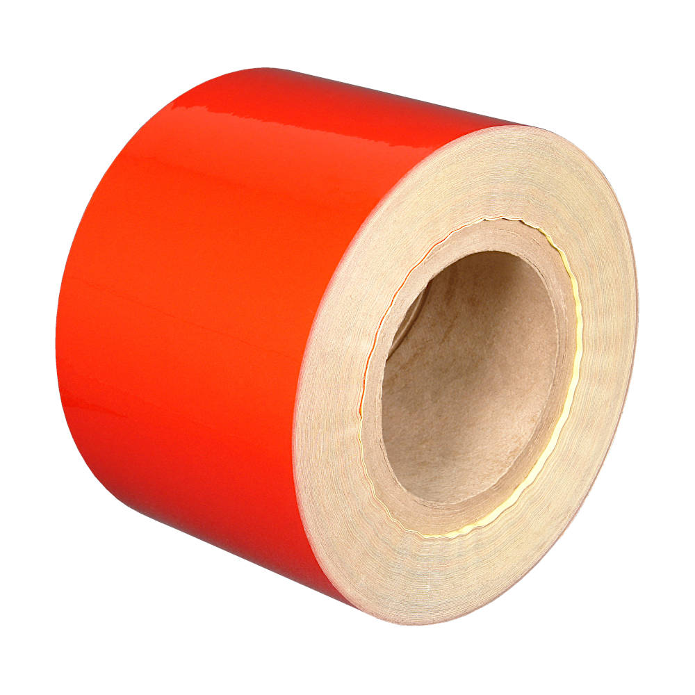 Световозвращающая лента клейкая 100мм*45.7м, красная